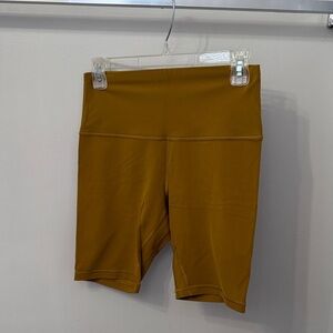 lululemon athletica Mustard Bike Shorts